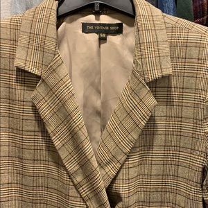 Long Plaid Vintage Trench